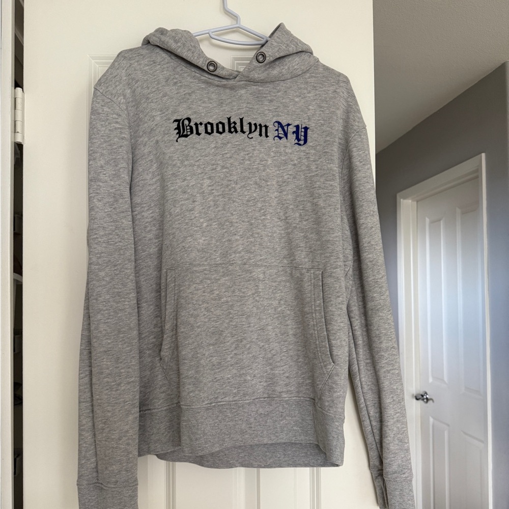 Gray Brooklyn NY Hoodie